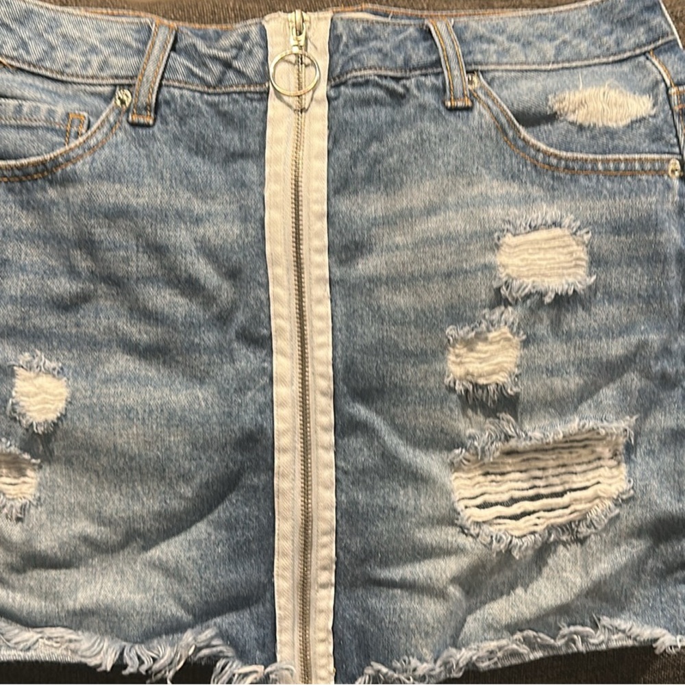 Forever 21 Blue Denim Skirt